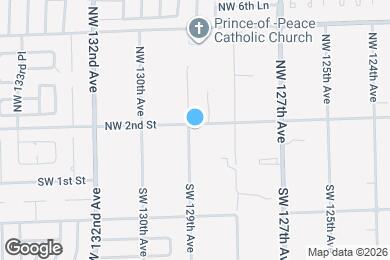Map image of the property - 12890 NW 2nd St