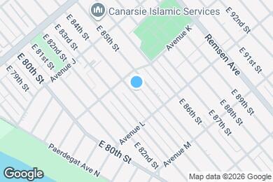 Map image of the property - 1135 E 84th St