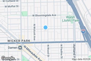 Map image of the property - 1809 W Wabansia Ave