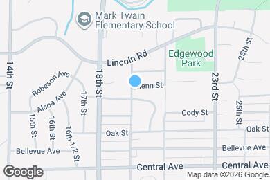 Map image of the property - 1405 19th St