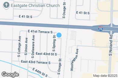 Map image of the property - 4120 S Osage St