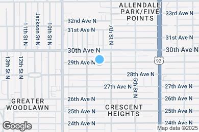 Map image of the property - 746 29th Ave N