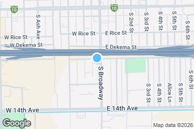 Map image of the property - 317 S Broadway