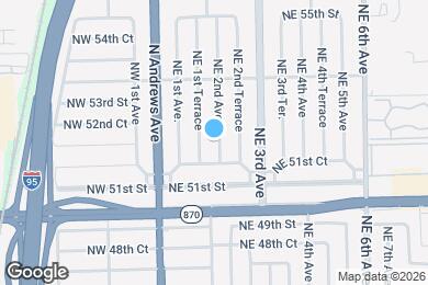 Map image of the property - 5217 NE 2nd Ave