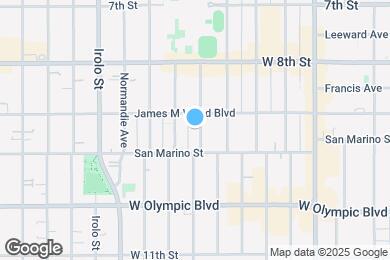 Map image of the property - Modern Studios in Koreatown