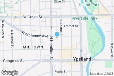 Map image of the property - 309 Washtenaw Ave