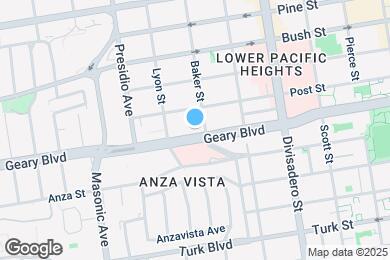 Map image of the property - 2420 Geary Blvd