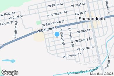 Map image of the property - 424 W Oak St