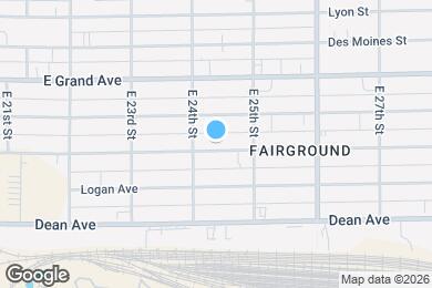 Map image of the property - 2416 E Walnut St