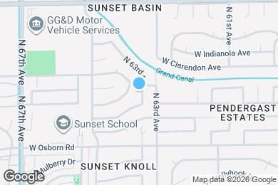 Map image of the property - 3536 N 63rd Dr