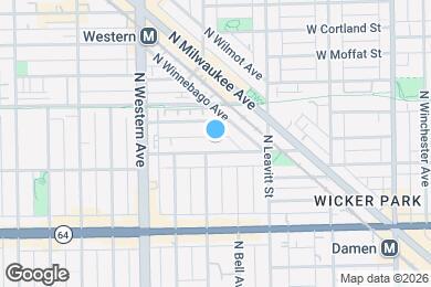 Map image of the property - 2300 W Wabansia Ave