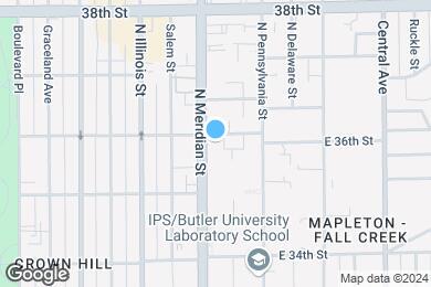 Map image of the property - The Meridian Apartments