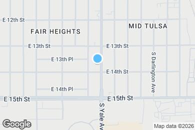 Map image of the property - 1338 S Yale Ave