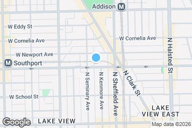 Map image of the property - 1040 W Roscoe St