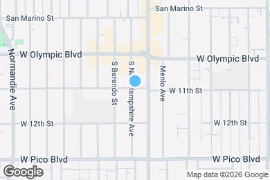 Map image of the property - 1100 1/2 S New Hampshire Ave