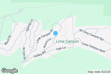 Map image of the property - 1 Lime Canyon Dr