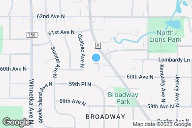 Map image of the property - 6007 W Broadway