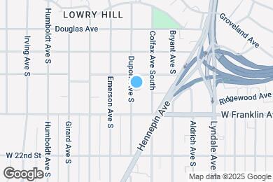 Map image of the property - 1919 Dupont Ave S