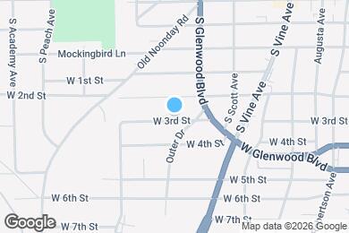 Map image of the property - 1211 W 3rd St