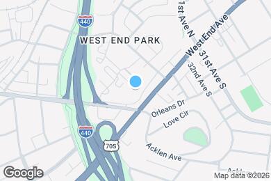 Map image of the property - 3314 West End Ave