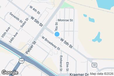 Map image of the property - 1731 W 5th St