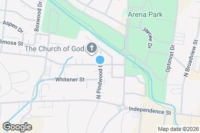 Map image of the property - 109 N Pindwood Ln