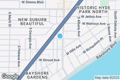 Map image of the property - 1301 S Howard Ave
