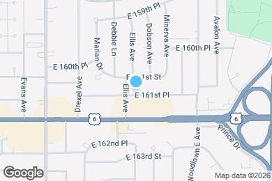 Map image of the property - 1018 E 161st Pl