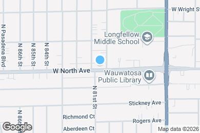 Map image of the property - 8012 W North Ave