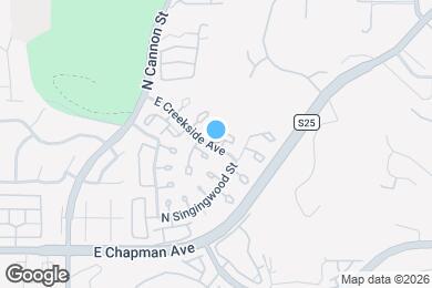 Map image of the property - 5927 E Creekside Ave