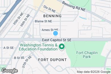 Map image of the property - 3966 East Capitol St NE