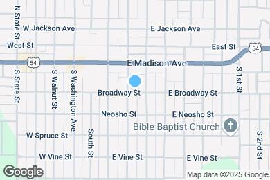 Map image of the property - 206 E Broadway St