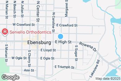 Map image of the property - 327 E High St