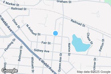 Map image of the property - 1103 N Anthony St