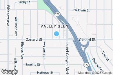 Map image of the property - 12149 Oxnard St