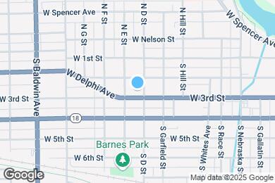 Map image of the property - 906 W 3rd St