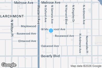 Map image of the property - 457 N Serrano Ave