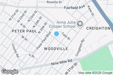 Map image of the property - 1901 N 27th St