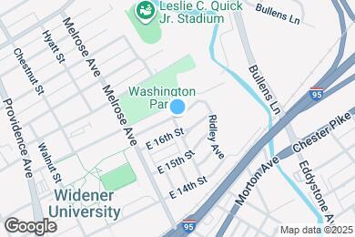 Map image of the property - 1615 Washington Ave