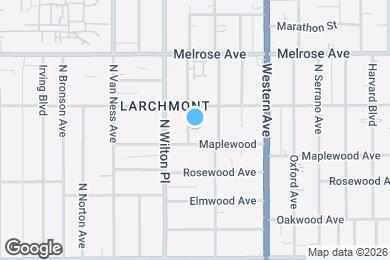 Map image of the property - 518 N Gramercy Pl