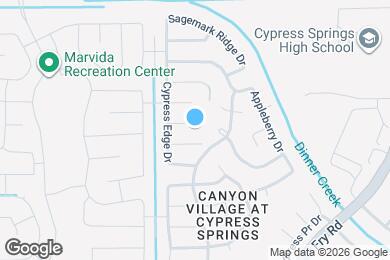 Map image of the property - 20719 Cypress Post Dr