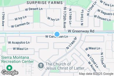 Map image of the property - 17531 W Caribbean Ln