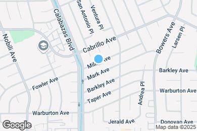 Map image of the property - Beautiful Santa Clara home with fenced bac...