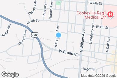 Map image of the property - 127 N Franklin Ave