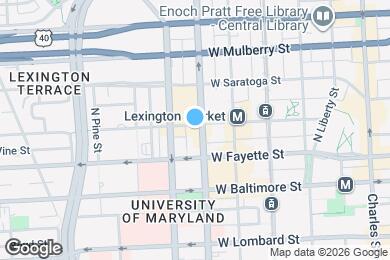 Map image of the property - 503 W Lexington St