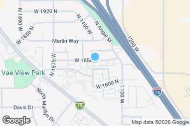 Map image of the property - 1439 W 1650 N
