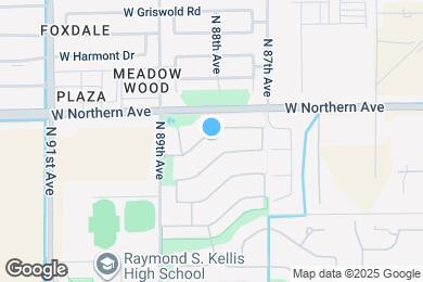 Map image of the property - 8791 W Lane Ave