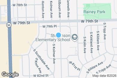 Map image of the property - 7962 S Kilbourn Ave
