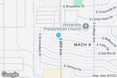 Map image of the property - 2808 S Mill Ave