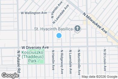 Map image of the property - 2824 N Ridgeway Ave